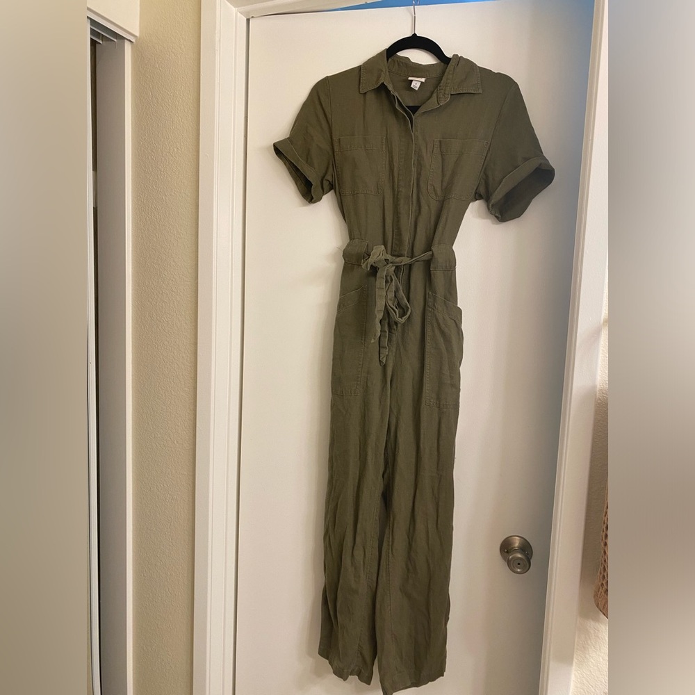 A New Day Olive Green Utility Jumpsuit